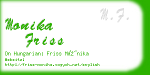 monika friss business card